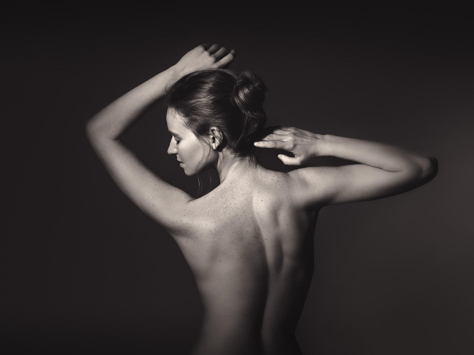 Wild life - The guarded black-and-white-decorative-art-sensual-portrait